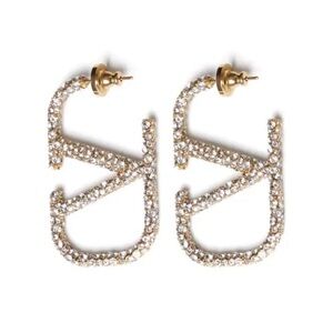 Valentino Vlogo Crystal Earrings